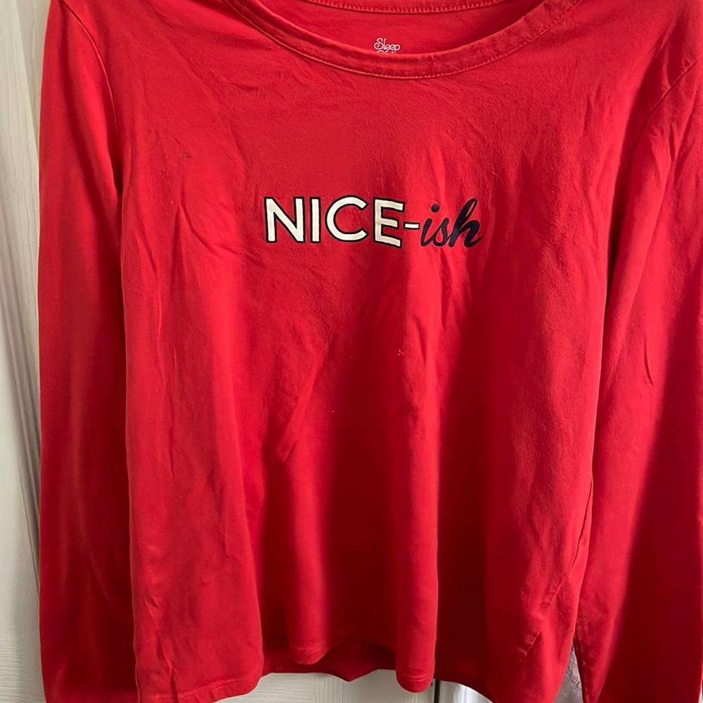 A Red and White Christmas Pj’s , Made by Sleep Chic